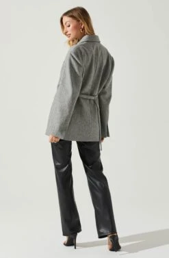 Galilea Oversized Blazer -Outlet Cozi Luxe Store ACT17892 GRAY 6