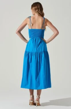 Tiered Smocked Midi Dress -Outlet Cozi Luxe Store ADR101693 IBIZABLUE 6