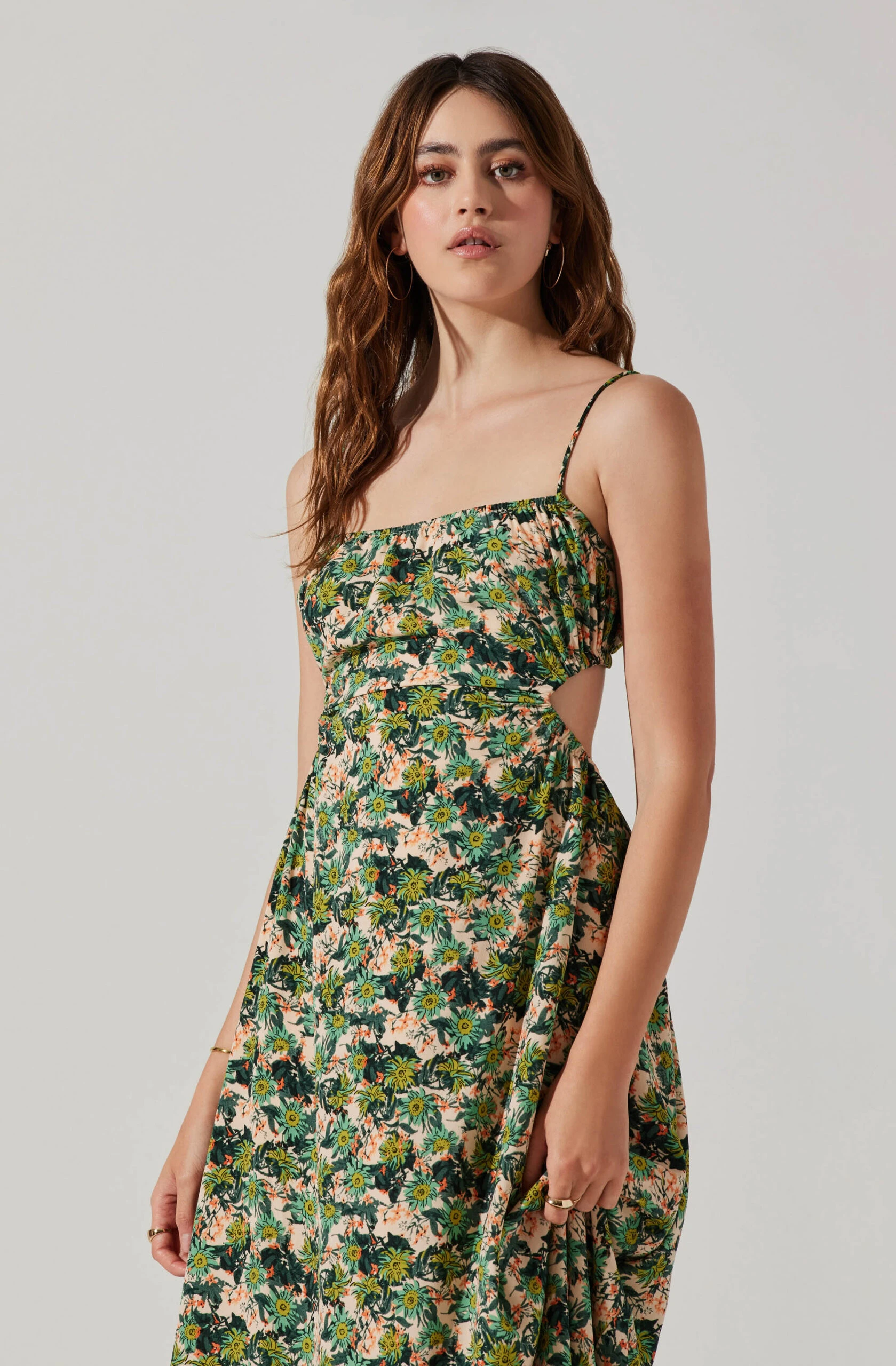 Open Back Floral Midi Dress 4 Open Back Floral Midi Dress - Image 2