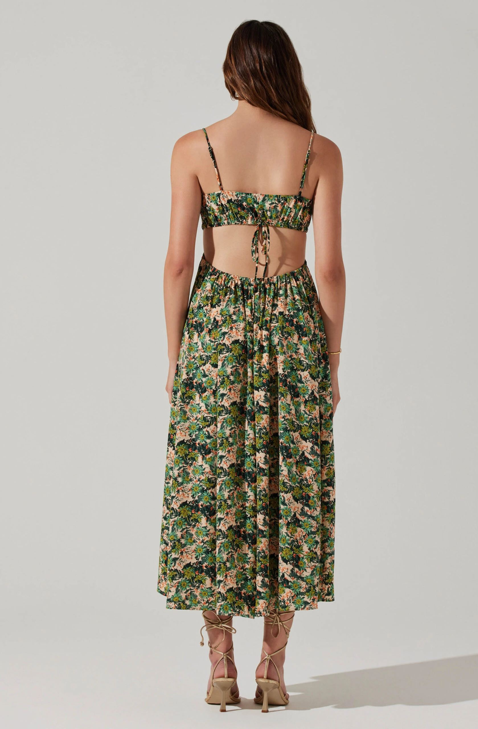 Open Back Floral Midi Dress 8 Open Back Floral Midi Dress - Image 6