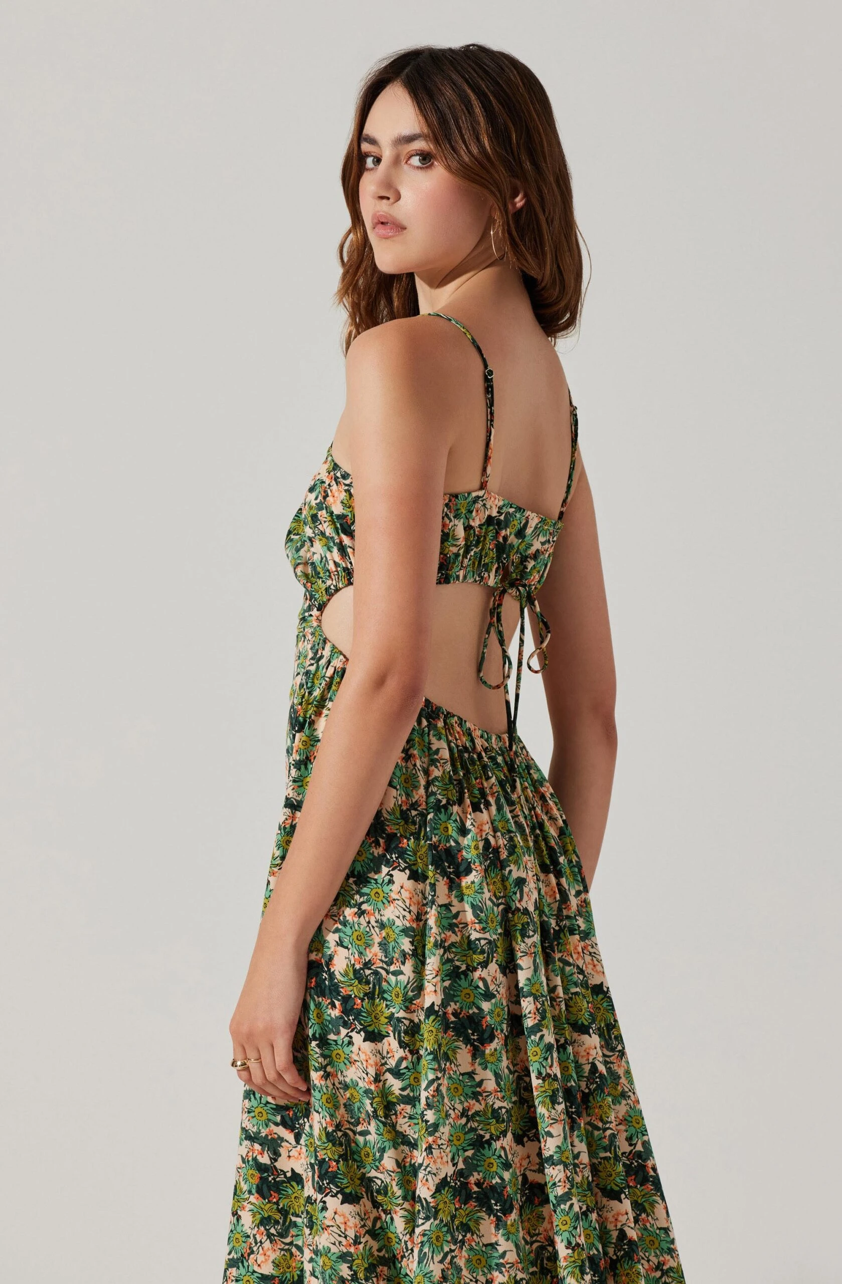 Open Back Floral Midi Dress 7 Open Back Floral Midi Dress - Image 5