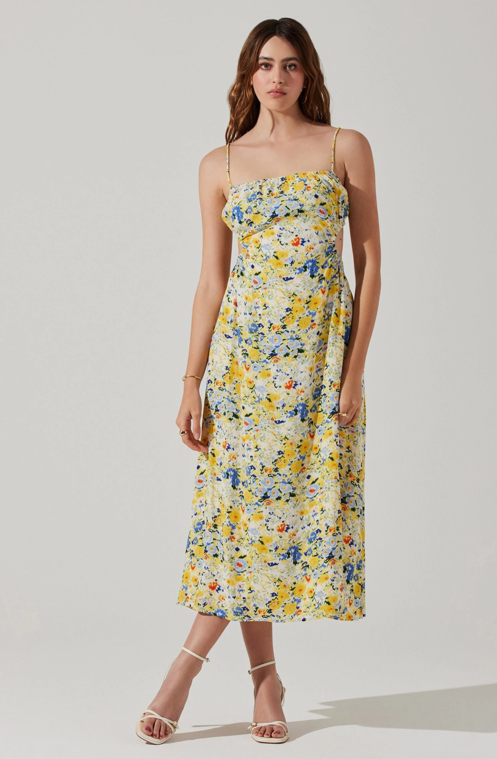 Open Back Floral Midi Dress 9 Open Back Floral Midi Dress - Image 7