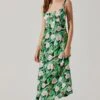 Satin Corset Floral Maxi Dress 1 Satin Corset Floral Maxi Dress -Outlet Cozi Luxe Store ADR101783 PINKGREENFLORAL 1