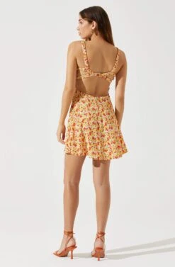 Sweetheart Neck Open Back Mini Dress -Outlet Cozi Luxe Store ADR101821 YELLOWREDDITSY 5