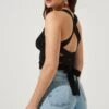 Varley Square Neck Cross Back Top -Outlet Cozi Luxe Store AMB MWT3641 BLACK 4