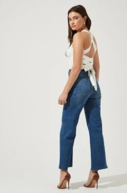 Varley Square Neck Cross Back Top 24 Varley Square Neck Cross Back Top -Outlet Cozi Luxe Store AMB MWT3641 OFFWHITE 3