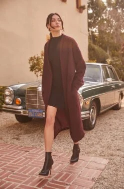 Berkley Tie Waist Coat -Outlet Cozi Luxe Store ASTR FALL22 0721