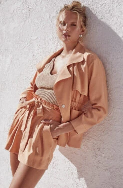 Pacific Pleated Tie Waist Shorts -Outlet Cozi Luxe Store ASTR SPR21 PT2 8097