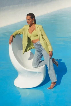 Rio Oversized Linen Blazer -Outlet Cozi Luxe Store ASTR SPR22 PT1 1822