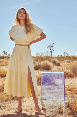 Perfect Oasis Tiered Midi Skirt -Outlet Cozi Luxe Store ASTR SUM21 PT1 0642 edited