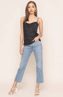 Cowl Drape Cami -Outlet Cozi Luxe Store AT15035D BLACK DOT 1AA ae6e4668 24ca 4c83 b710 00e89c1a7e04