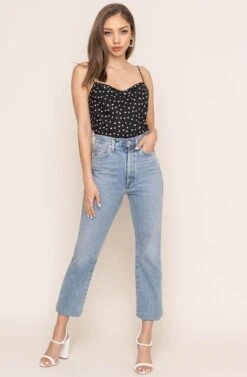 Cowl Drape Cami -Outlet Cozi Luxe Store AT15035D BLACK DOT 6A a70b3125 0d45 41ff 9ed0 ce152a602951