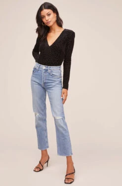 Deep V Leopard Burnout Bodysuit 8 Deep V Leopard Burnout Bodysuit -Outlet Cozi Luxe Store AT15571B BLK BURNOUT LEOPARD 1