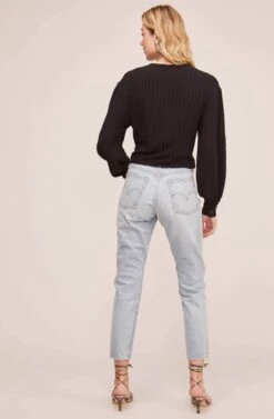 Tie Front Top 12 Tie Front Top -Outlet Cozi Luxe Store AT15667 BLACK 5