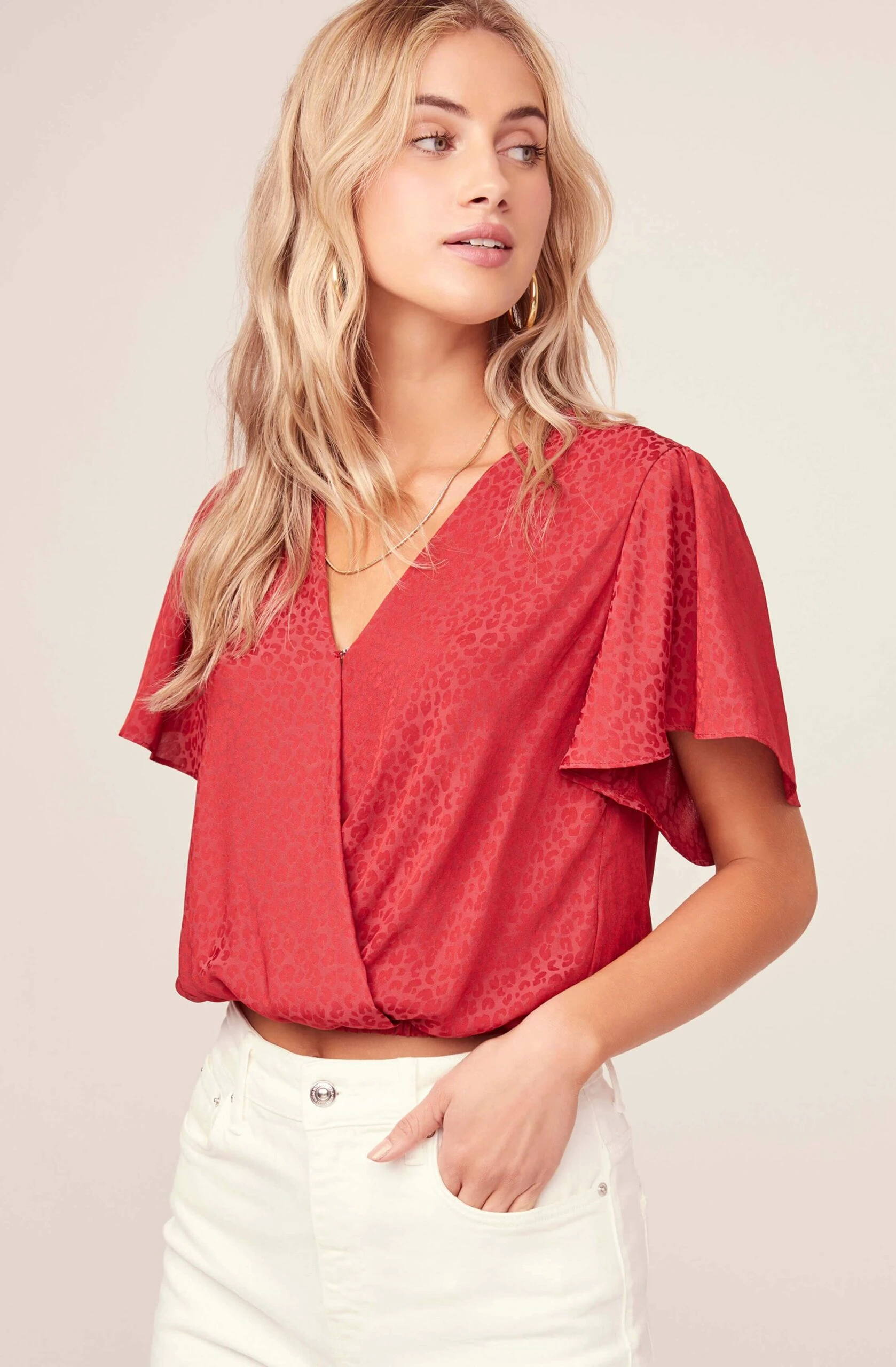 Jacquard Surplice Top 8 Jacquard Surplice Top - Image 6