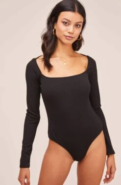 Raegan Bodysuit 27 Raegan Bodysuit -Outlet Cozi Luxe Store AT15694 BLACK 4