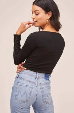 Raegan Bodysuit 29 Raegan Bodysuit -Outlet Cozi Luxe Store AT15694 BLACK 6