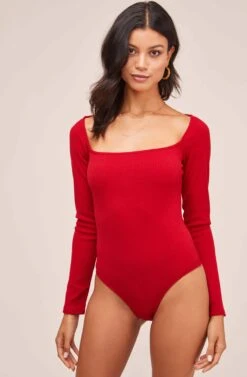 Raegan Bodysuit 22 Raegan Bodysuit -Outlet Cozi Luxe Store AT15694 RED 6