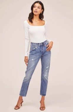 Raegan Bodysuit 32 Raegan Bodysuit -Outlet Cozi Luxe Store AT15694 WHITE 1