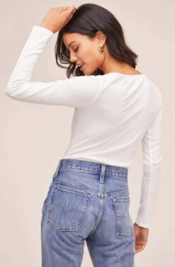 Raegan Bodysuit 35 Raegan Bodysuit -Outlet Cozi Luxe Store AT15694 WHITE 5