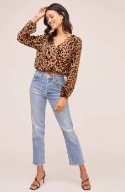 Lourdes Leopard Top -Outlet Cozi Luxe Store AT15816 LEOPARD BURNOUT 2