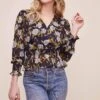 Surplice Floral Peplum Top -Outlet Cozi Luxe Store AT15886 NAVY FLORAL 4 e008fa4c 7a69 4727 9186 0ae4367cad34