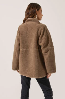 Oversized Teddy Coat 9 Oversized Teddy Coat -Outlet Cozi Luxe Store AT16051 CAMEL 4
