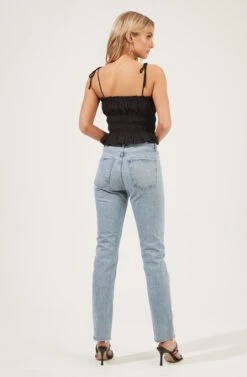 Eyelet Cami -Outlet Cozi Luxe Store AT16054 BLACK 5