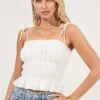 Eyelet Cami 1 Eyelet Cami -Outlet Cozi Luxe Store AT16054 WHITE 2