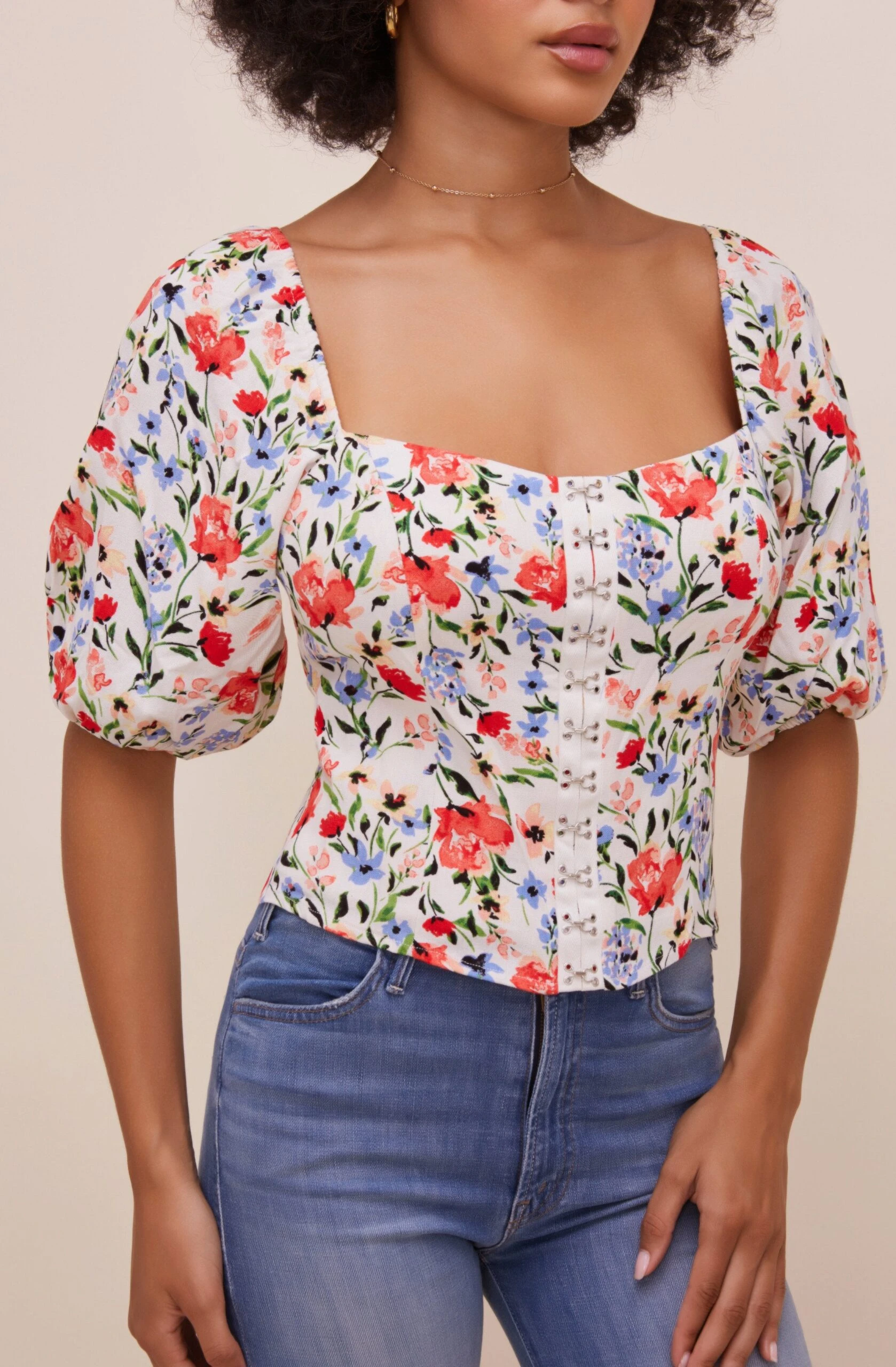 Hook & Eye Square Neck Floral Top 7 Hook & Eye Square Neck Floral Top - Image 5