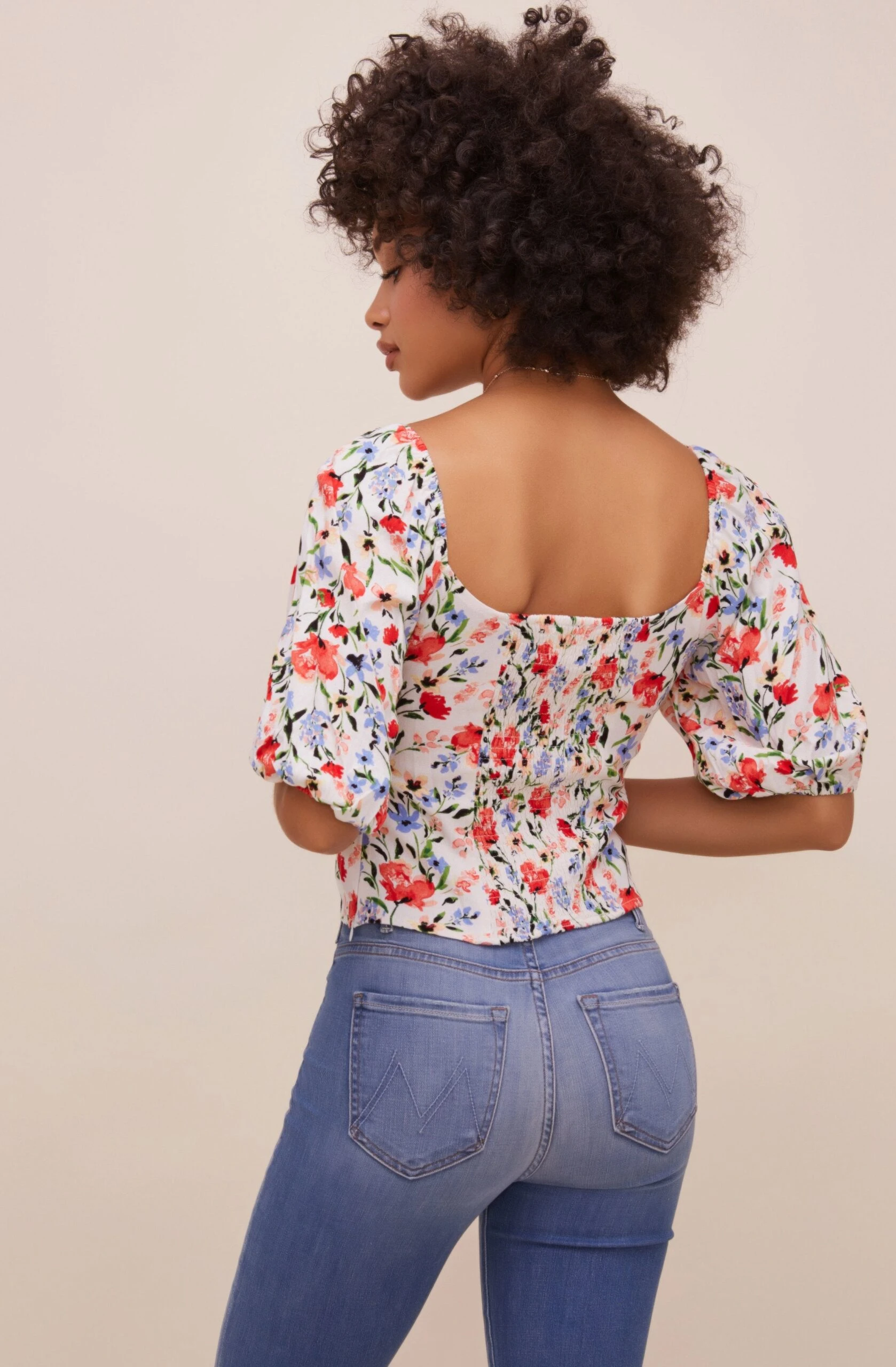 Hook & Eye Square Neck Floral Top 8 Hook & Eye Square Neck Floral Top - Image 6