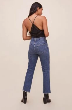 Lace Inset Bodysuit 19 Lace Inset Bodysuit -Outlet Cozi Luxe Store AT16124 BLACK 4