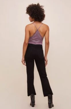Lace Inset Bodysuit 26 Lace Inset Bodysuit -Outlet Cozi Luxe Store AT16124 LAVENDER 5