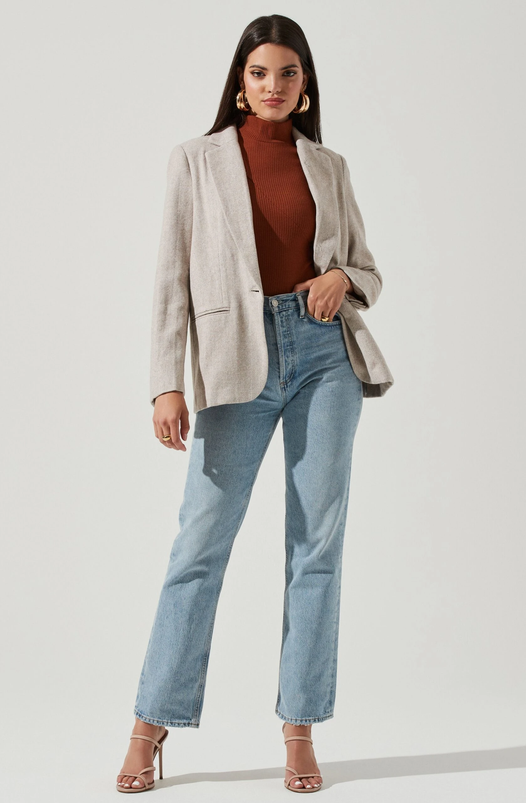 One Button Blazer 9 One Button Blazer - Image 7