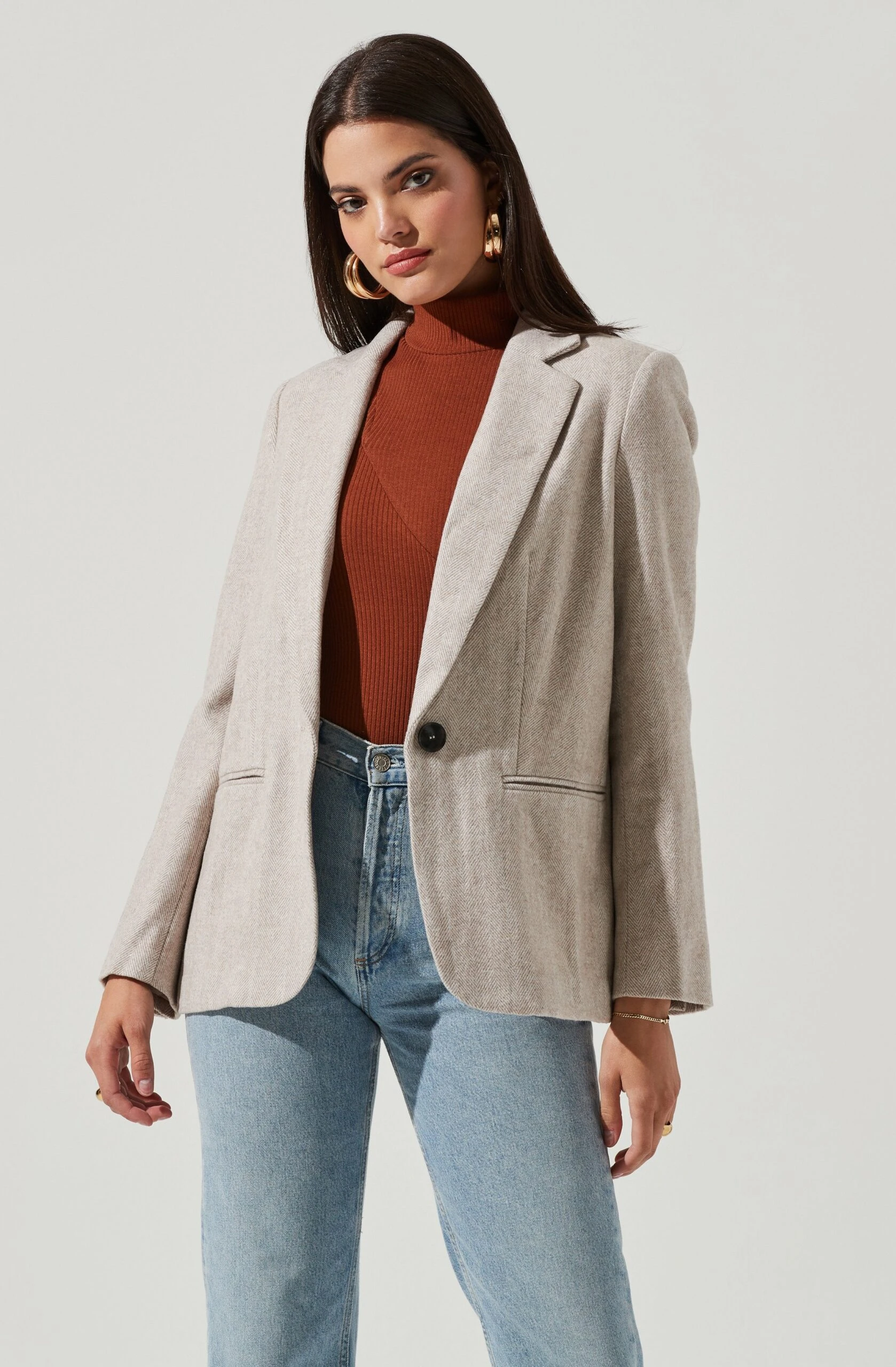 One Button Blazer 7 One Button Blazer - Image 5