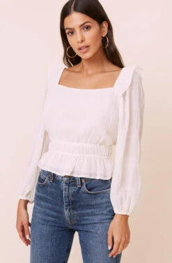 Long Sleeve Crinkle Top