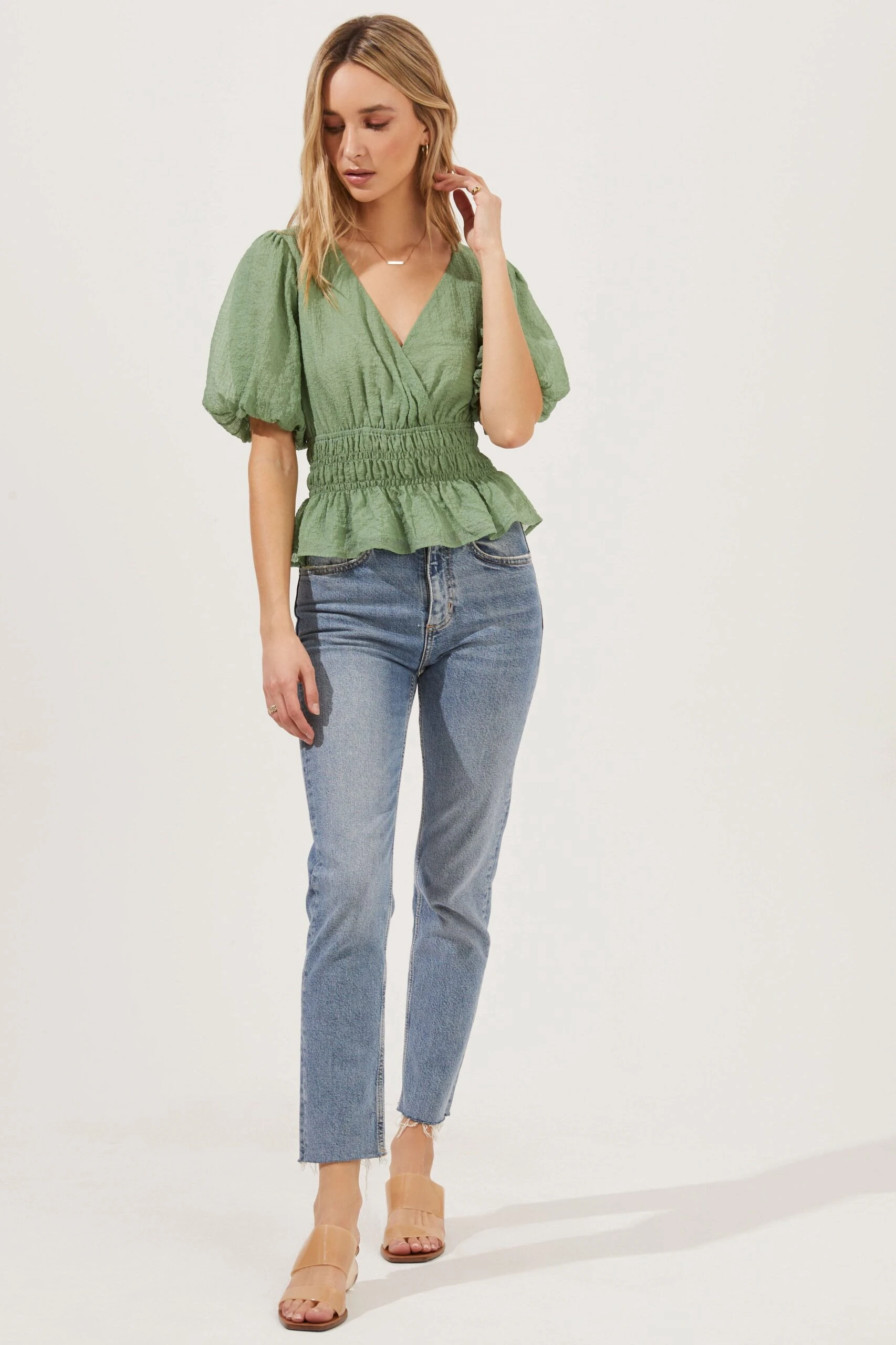 Bubble Sleeve Smocked Top 10 Bubble Sleeve Smocked Top - Image 8