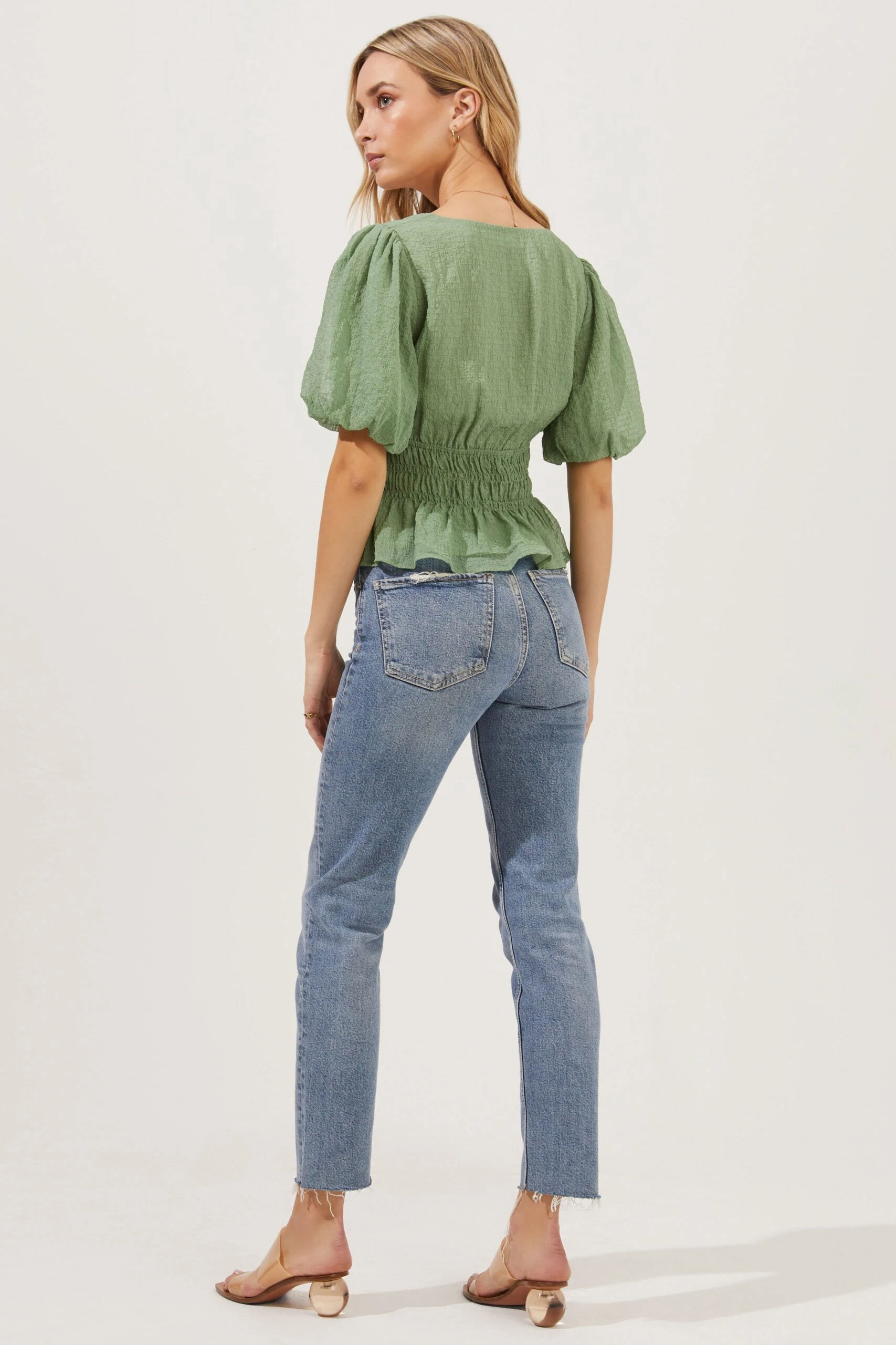 Bubble Sleeve Smocked Top 14 Bubble Sleeve Smocked Top - Image 12