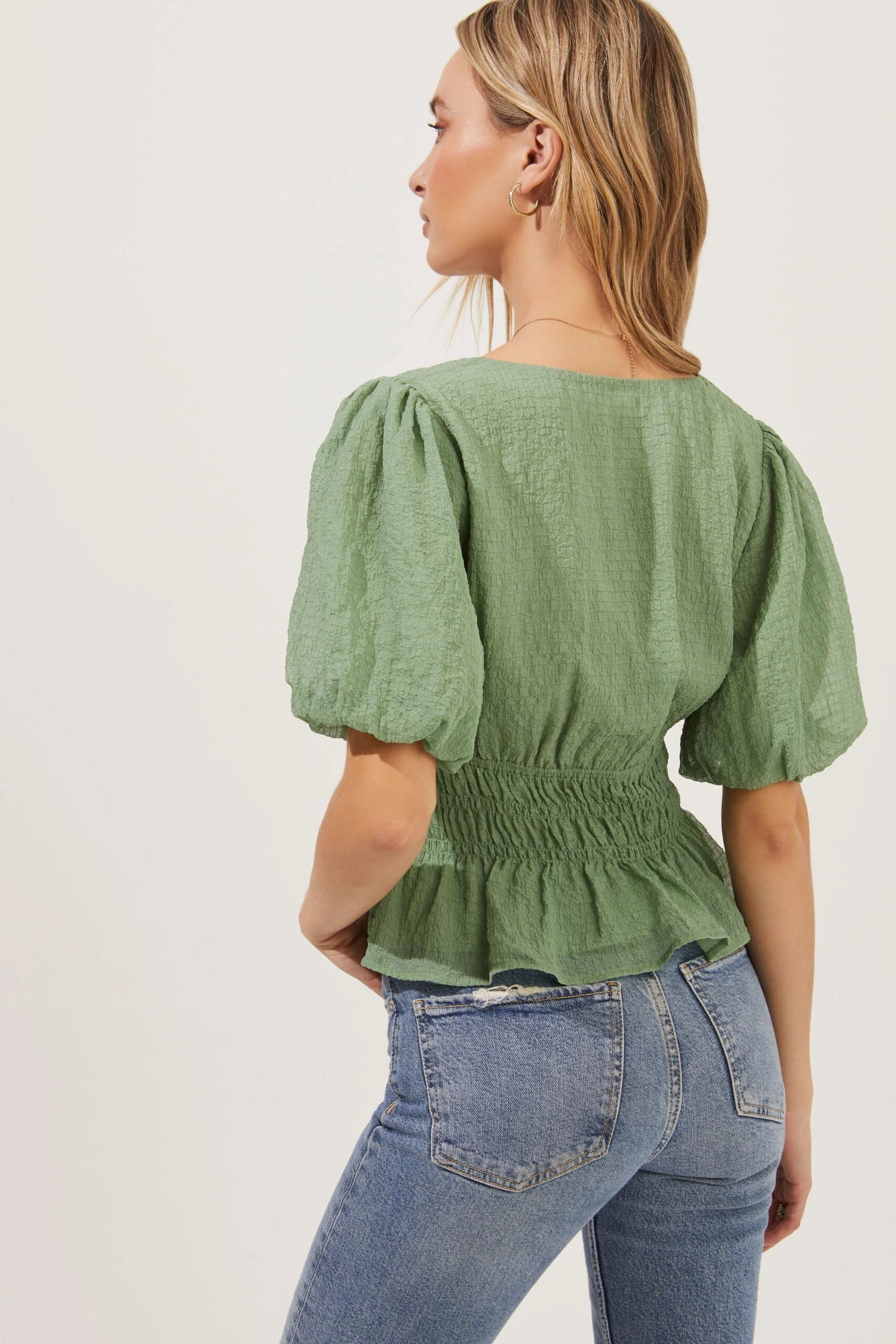 Bubble Sleeve Smocked Top 13 Bubble Sleeve Smocked Top - Image 11