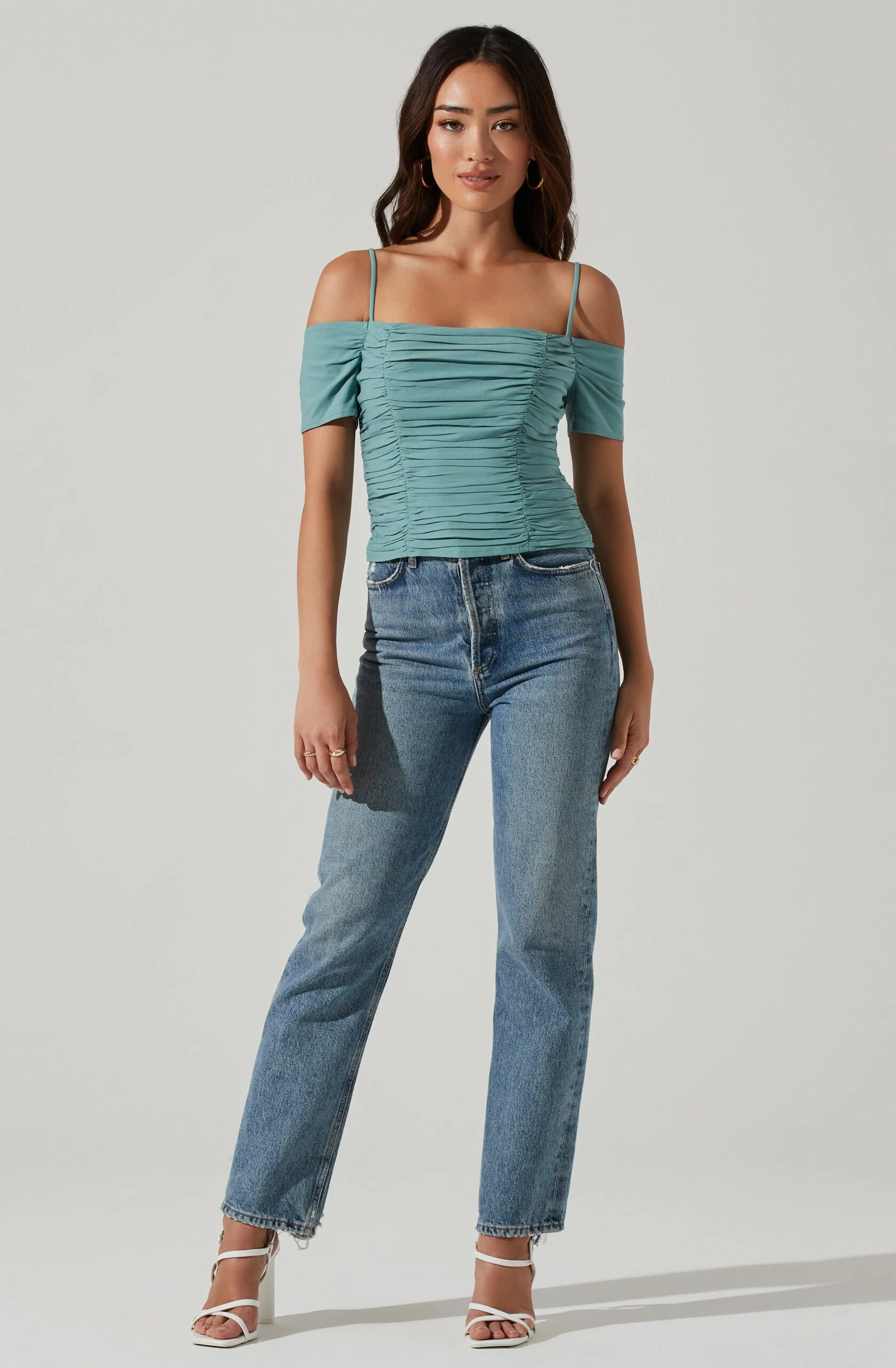 Ruched Off Shoulder Top 4 Ruched Off Shoulder Top - Image 2