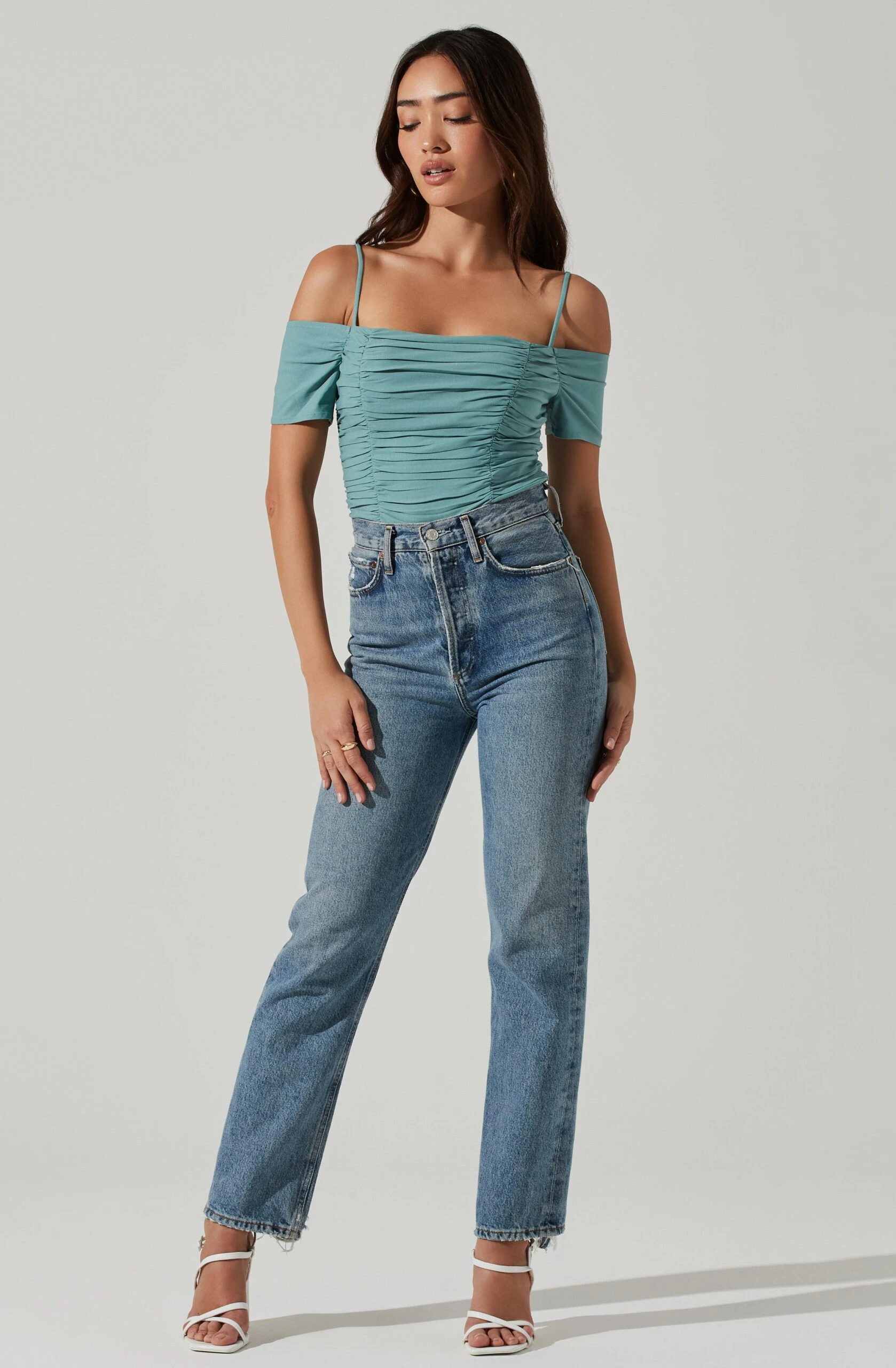 Ruched Off Shoulder Top 6 Ruched Off Shoulder Top - Image 4