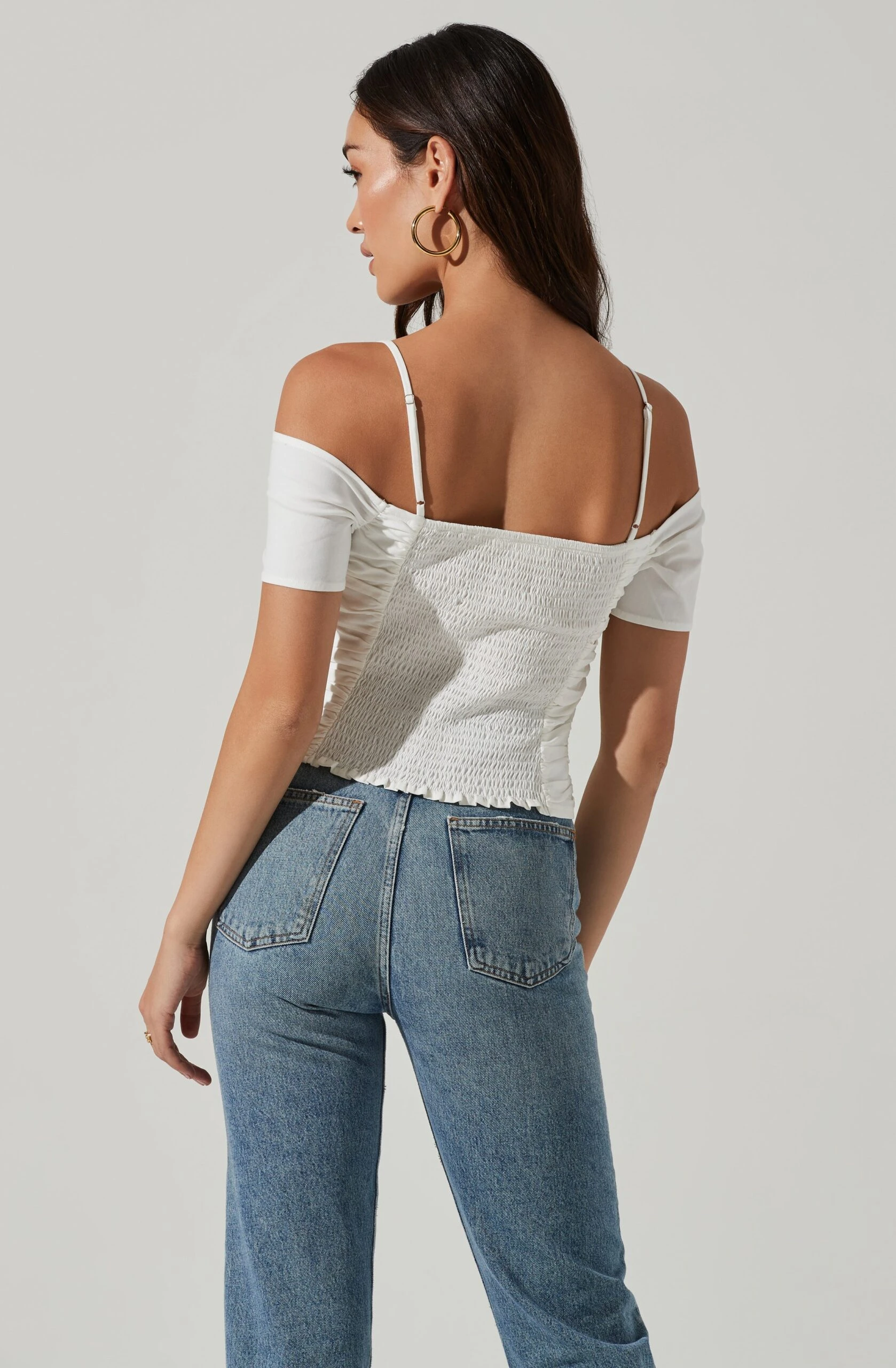 Ruched Off Shoulder Top 14 Ruched Off Shoulder Top - Image 12