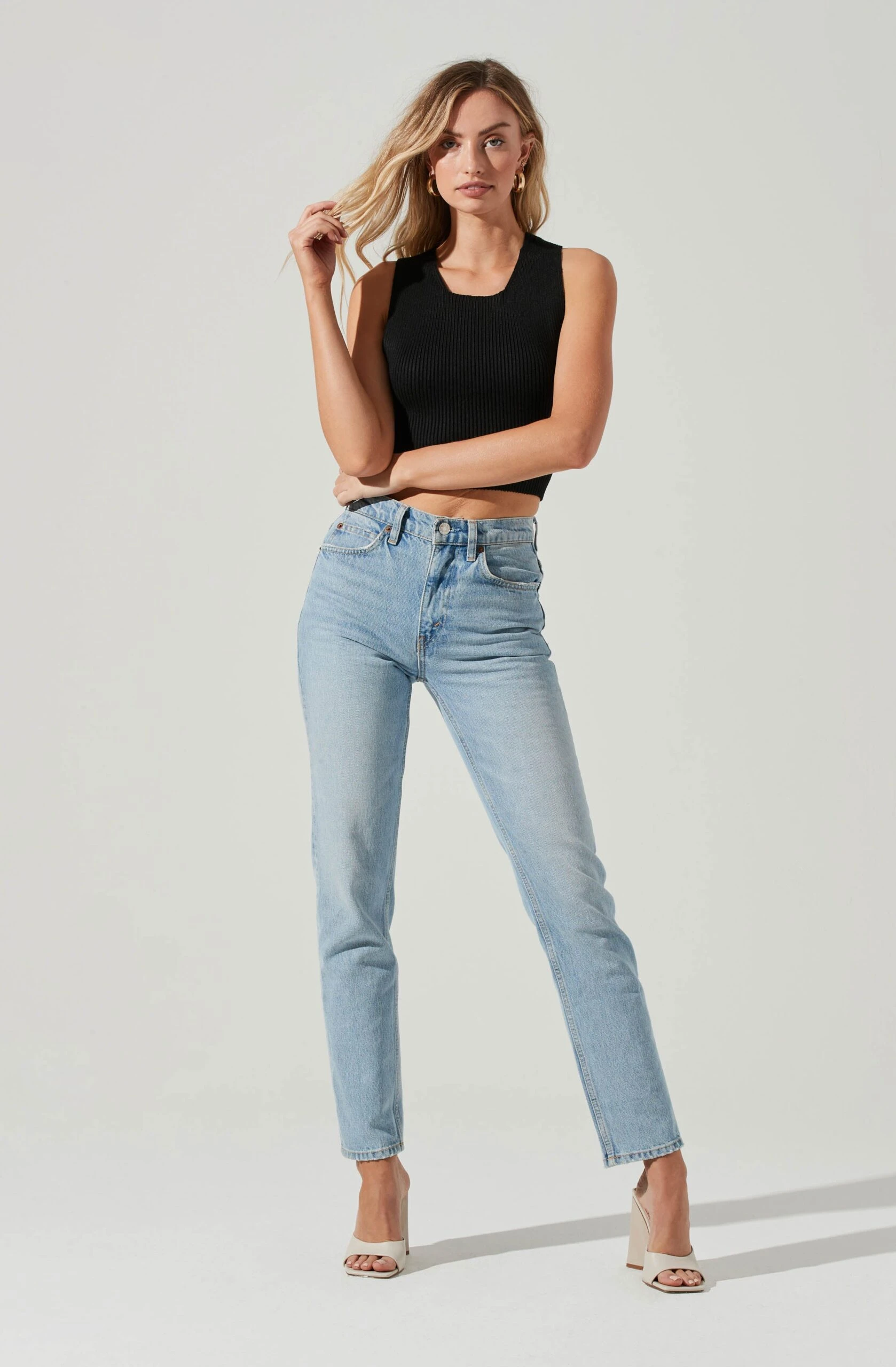 Tie Back Sweater Tank Top 5 Tie Back Sweater Tank Top - Image 3