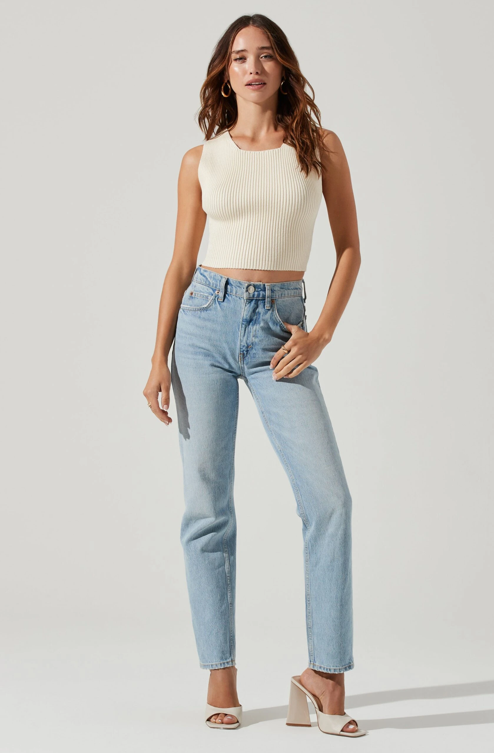 Tie Back Sweater Tank Top 11 Tie Back Sweater Tank Top - Image 9