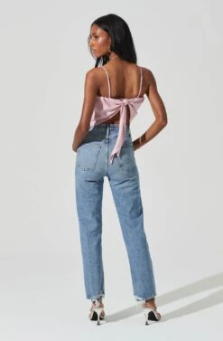 Tie Back Square Neck Cami -Outlet Cozi Luxe Store AT17242 LILAC 6