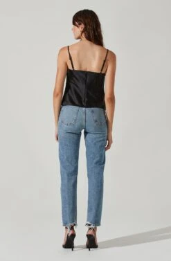 Satin Cowl Neck Cami 24 Satin Cowl Neck Cami -Outlet Cozi Luxe Store AT17502 BLACK 4