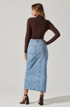 Asymmetrical Pleated Cutout Mock Neck Top 28 Asymmetrical Pleated Cutout Mock Neck Top -Outlet Cozi Luxe Store AT17934 ESPRESSO 1