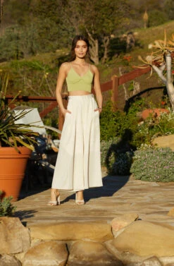 Pleated Front Wide Leg Trouser -Outlet Cozi Luxe Store GUESTOFWEDDING 2120