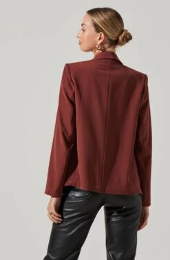 Blazer Jacket 13 Blazer Jacket -Outlet Cozi Luxe Store LT17376 FCI GARNET 5