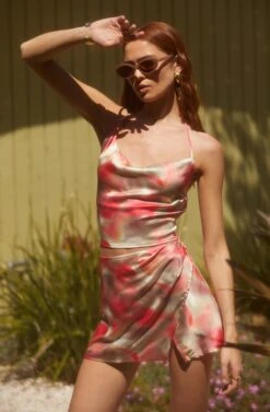 Triana Abstract Print Mini Skirt 10 Triana Abstract Print Mini Skirt -Outlet Cozi Luxe Store MAY MathchingSets 5